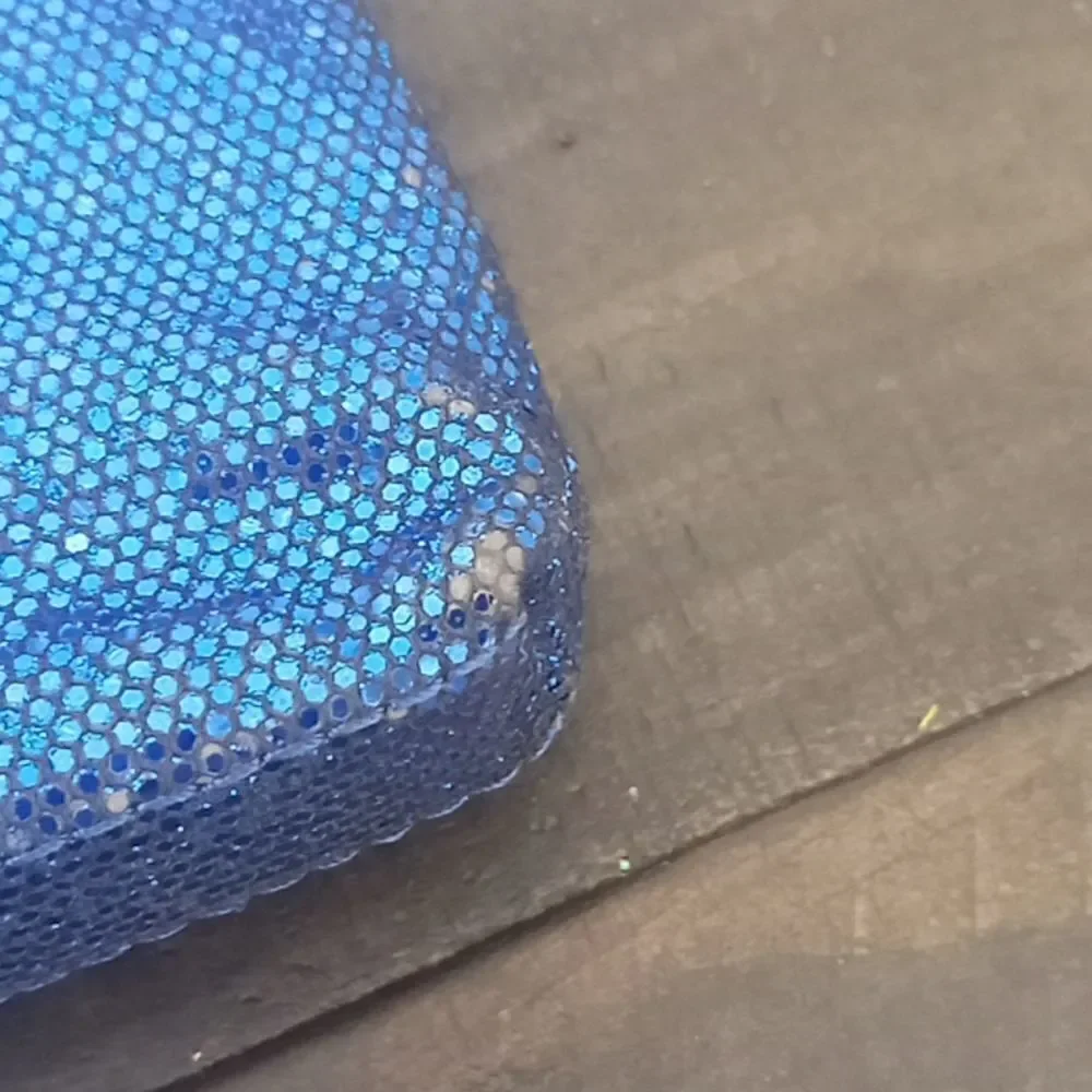 Armani Exchange  blue  glitter clutch